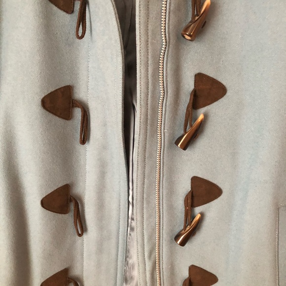 Pretty Teal/Turquoise Pea coat - Picture 3 of 4